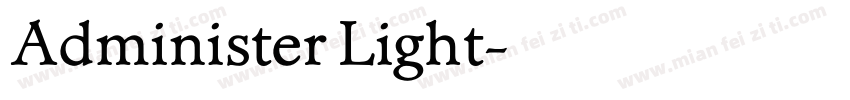 Administer Light字体转换